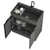Single-Basin Stainless Steel Sink Cabinet with Faucet view 1