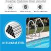 GOODBZ 304 Stainless Steel Pool Safety Handrail with Flange, Quick Installation view 2