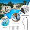 GOODBZ 304 Stainless Steel Pool Safety Handrail with Flange, Quick Installation view 3
