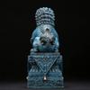 Pure Copper Lion Statue, 16/24 cm Brass Chinese-Style Majestic Mascot Sculpture for Home Decor view 4