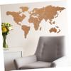 Set of 1 Self-Adhesive Corkboard World Map for Wall Decor view 3
