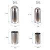 Standing Outdoor Stainless Steel Trash Can with Lid, 9.2/13.2 Gallons view 2