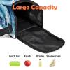 Blue Vortex Wave Large Reusable Lunch Bag for Adults view 2