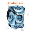 Blue Vortex Wave Large Reusable Lunch Bag for Adults view 4