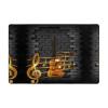 Music Note Guitar Area Rug, Non-Slip Play Mat, Ultra-Soft Indoor Carpet view 2