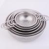 DSAINT Stainless Steel Round-Hole Basket Fruit Drain Rice Grid Strainer Food Basket Cleaning Kitchen Clips (Color: 34.5 cm, One Ear) view 3