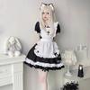 Ulalaza Gothic Girl Princess Doll-Collar Lace Apron Retro Costume view 4