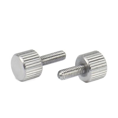 WILLWA GB835 M2.5 M3 M4 M5 M6 M8 Knurled Screws, Round Adjustment Screws for Machines and Tools (Color: 40 mm, 2 pcs; Size: M6)