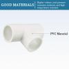 QUARKZMAN 20mm Slip Tee PVC Pipe Fittings, 5-Pack, White view 2