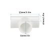 QUARKZMAN 20mm Slip Tee PVC Pipe Fittings, 5-Pack, White view 3