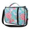 Showudesigns Hummingbird Flower Women's Bible Cover for Girls, Portable Church Bag, Blue view 1