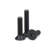 2-Piece M10 x 80 mm Class 10.9 Black Alloy Steel Flat Countersunk Hex Socket Screws view 1