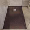 SoulHome Resin Shower Tray 110 x 100 cm, Chocolate Brown view 4