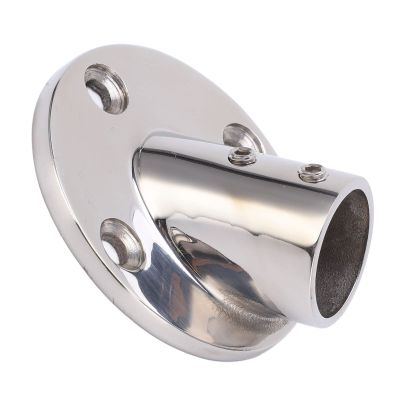 Boat Handrail, Round Base, 316 Stainless Steel Fitting, 25 mm/1 in
