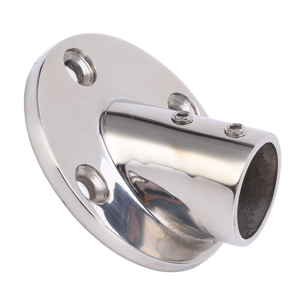 Boat Handrail, Round Base, 316 Stainless Steel Fitting, 25 mm/1 in