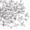 YIEUR 40 Small Silver Guardian Angel Charms, 4 cm, Wedding & Baptism Guest Favors (2-Silver) view 1