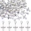 YIEUR 40 Small Silver Guardian Angel Charms, 4 cm, Wedding & Baptism Guest Favors (2-Silver) view 4