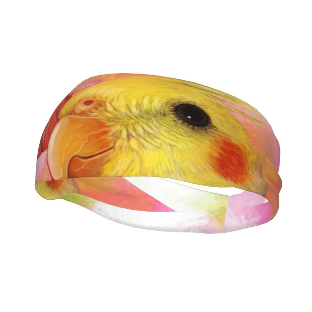 Cute Cockatiel Sweatband for Men and Women, Headband for Fitness, Running, and Sports