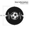I Love Soccer Leather Coaster Set view 3