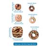Craftdady 300-Piece Large-Hole Wooden Bead Set, Rondelles and Spacers view 3