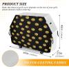 Polka Dot Black and Gold 65-Inch Tear-Resistant Grill Cover for Gas Grills view 3