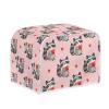 Jndtueit Cartoon Toaster Cover, Red Love Heart, 4-Slice Appliance Organizer Bag, Pink view 1