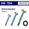 Self-Drilling Screws 2.9–6.3, Galvanized Steel, DIN 7504 N, Self-Tapping, Pan Head, TX Torx (1,000, 4.2 x 19 mm) view 2