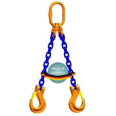AWOTEX 2-Leg Chain Sling, 6 mm Grade 10, 1 m, 2,000 kg WLL