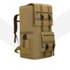 SHTGOI 120L Large-Capacity Tactical Hiking Backpack, Waterproof Outdoor Trekking Travel Pack, Khaki view 2