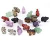 HXSCOO 1-Inch Blue Aventurine Elephant Figurine, Hand-Carved Natural Stone view 3
