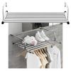 whalebee Expandable Hanging Clothes Drying Rack, Stainless Steel view 1
