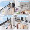 whalebee Expandable Hanging Clothes Drying Rack, Stainless Steel view 4