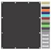 Rectangular Shade Sail 4 x 6 m, Waterproof, UV Protection, with Eyelets and Ropes, Dark Gray view 1