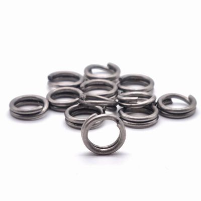 Rosco Matte Stainless Steel Split Rings for Lures, Fishing Rigs, Freshwater & Saltwater, 4.8 mm, 6.8 kg, 40 pcs.