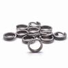 Rosco Matte Stainless Steel Split Rings for Lures, Fishing Rigs, Freshwater & Saltwater, 4.8 mm, 6.8 kg, 40 pcs. view 1