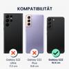 kwmobile Case for Samsung Galaxy S22, Silicone, Wireless Charging, Blue-Green view 2