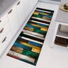 Siunwdiy Hallway Runner Rug 120 x 120 cm, Non-Slip Modern Wood-Grain Pattern view 2