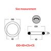 210-Piece Lot CS 4/5 mm Black NBR Rubber Sealing O-Rings view 2