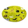 Bedroom Shaggy Rug, Soft Washable Chair Mat with Giraffe-Cow-Spider view 1