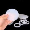 White Round Silicone Rubber Gasket, High-Temperature Resistant, Odorless, 20/30/40/50/60 mm Diameter, 1/2/3 mm–50 mm Thick, 2 Pieces, 3 mm view 1
