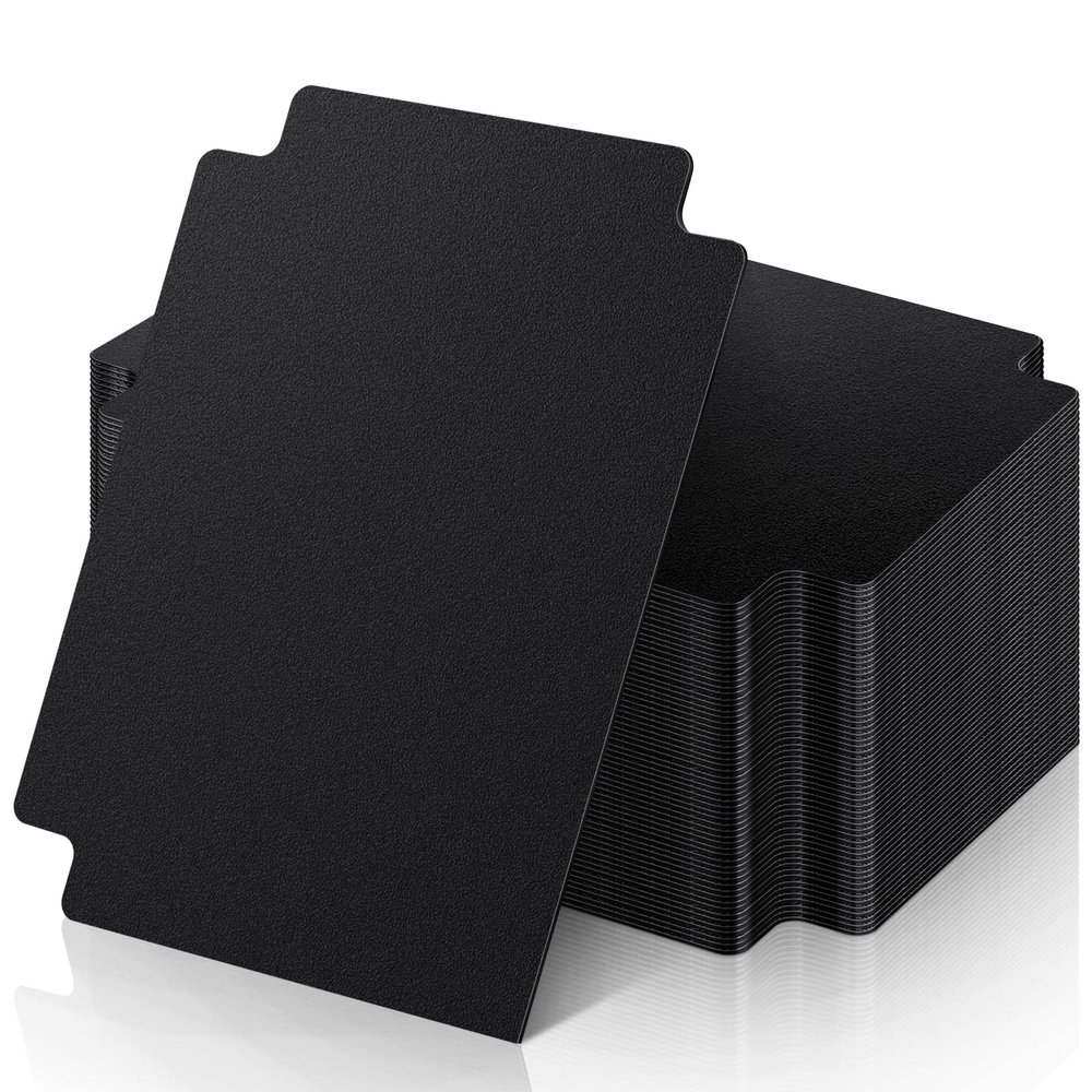 60-Piece Card Dividers, Black, Playing Card Separators, TCG Dividers, Card Collection Organizer, Card Sorters, Fits Playing Cards, 7.9 x 9.5 cm
