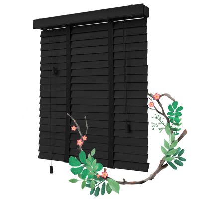 Sonakia Solid Wood Venetian Blinds, 50 mm Slats, 50 x 60 cm, for Windows and Doors