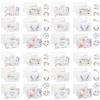 Giftik 24-Piece Greeting Card Set with Envelopes and Stickers, Flower Design view 1