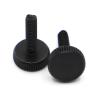 WILLWA GB835 DIN653 Black Steel Knurled Flat-Head Thumb Screws, M6 × 16 mm, 5 pcs view 2