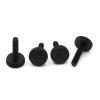 WILLWA GB835 DIN653 Black Steel Knurled Flat-Head Thumb Screws, M6 × 16 mm, 5 pcs view 4