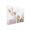 DarHaus Glass Stove Cover, 45 x 52 cm, 2-Piece, Orchid White view 1