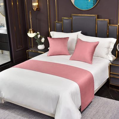 Soft, Solid-Color, Colorfast Bed Runner for Home Décor (Color: 2; Size: 50 x 210 cm, for 1.5 m Bed)