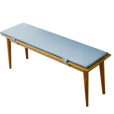 XIEMINLE Non-Slip Bench Cushion, 200 x 35 x 3 cm, Blue