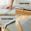 XIEMINLE Non-Slip Bench Cushion, 200 x 35 x 3 cm, Blue view 3