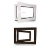 Basement Window, PVC, Triple Glazing, White Inside/Dark Oak Outside, 550 x 950 mm, DIN Right-Hand view 1